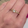 Anillo Solitario - Enchape de Oro Premium 18k