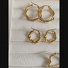 Lote de Argollas en Tendencia – Enchape de Oro 18K