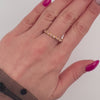 Anillo Cintillo Rosa - Enchape de Oro Premium 18k