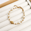 Pulsera Perlas y Esferas Gold - Enchape de Oro 18k